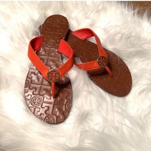 Tory Burch THORA Sandals - Orange Size 7